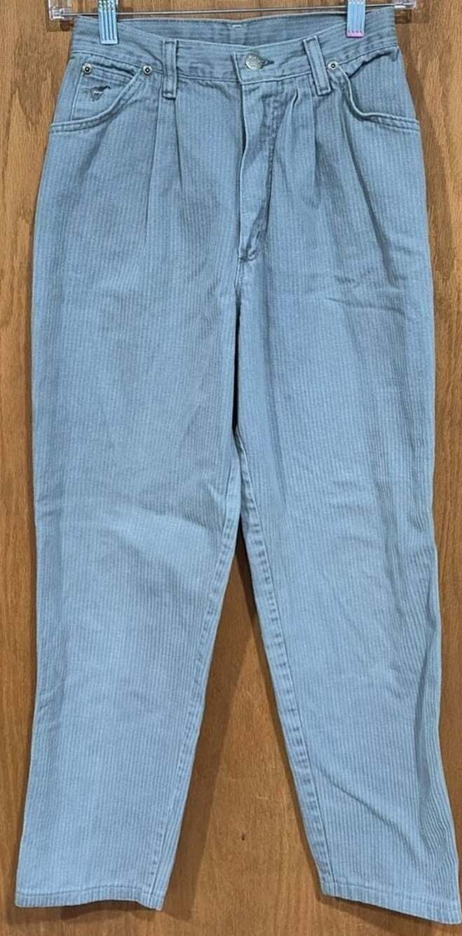 Vintage Wrangler Striped Pleated Junior Fit Pants